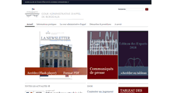Desktop Screenshot of bordeaux.cour-administrative-appel.fr