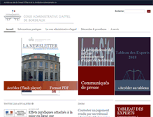 Tablet Screenshot of bordeaux.cour-administrative-appel.fr